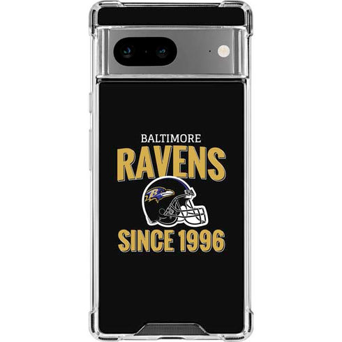 NFL Baltimore Ravens Helmet Google Pixel 8a Clear Case